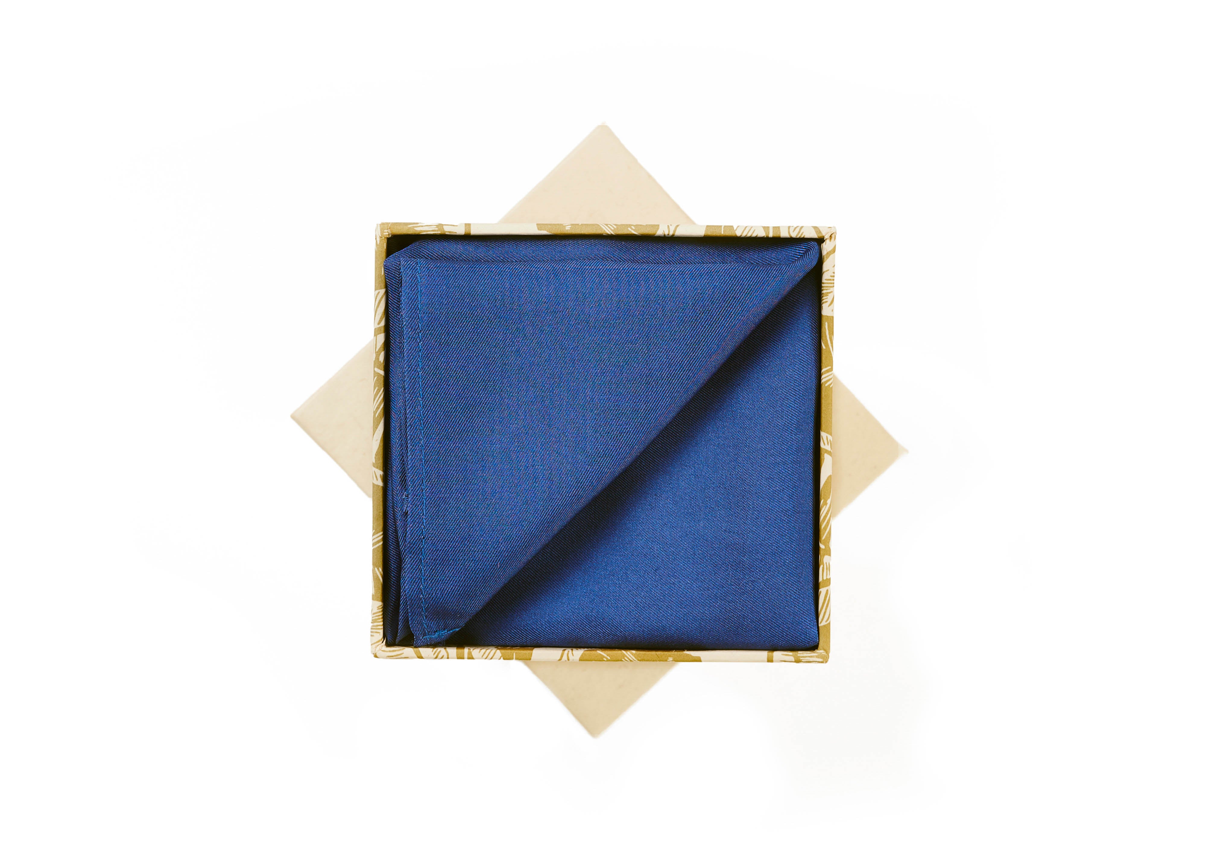 POCKET SQUARE - COBALT BLUE