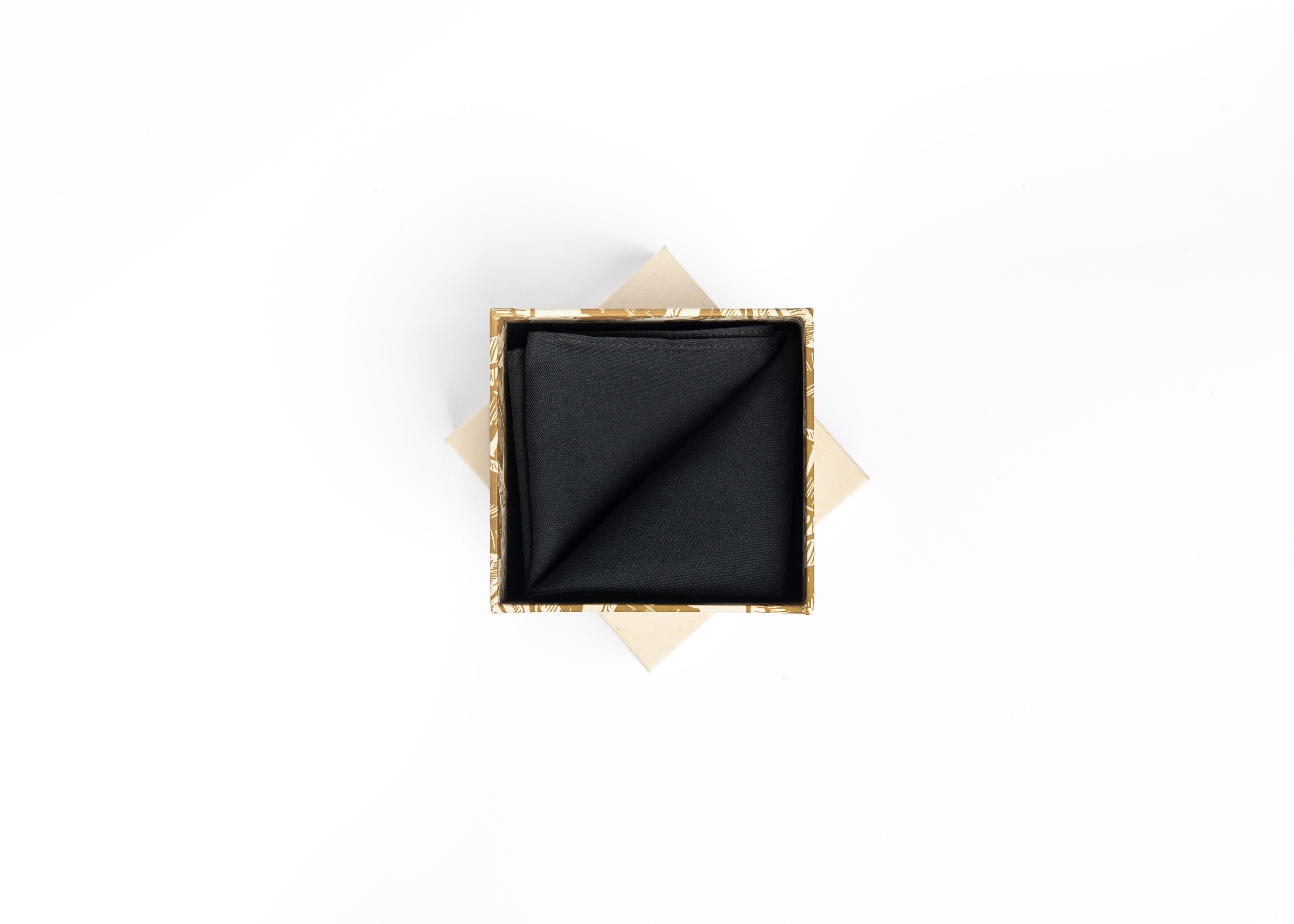 POCKET SQUARE - BLACK ONYX