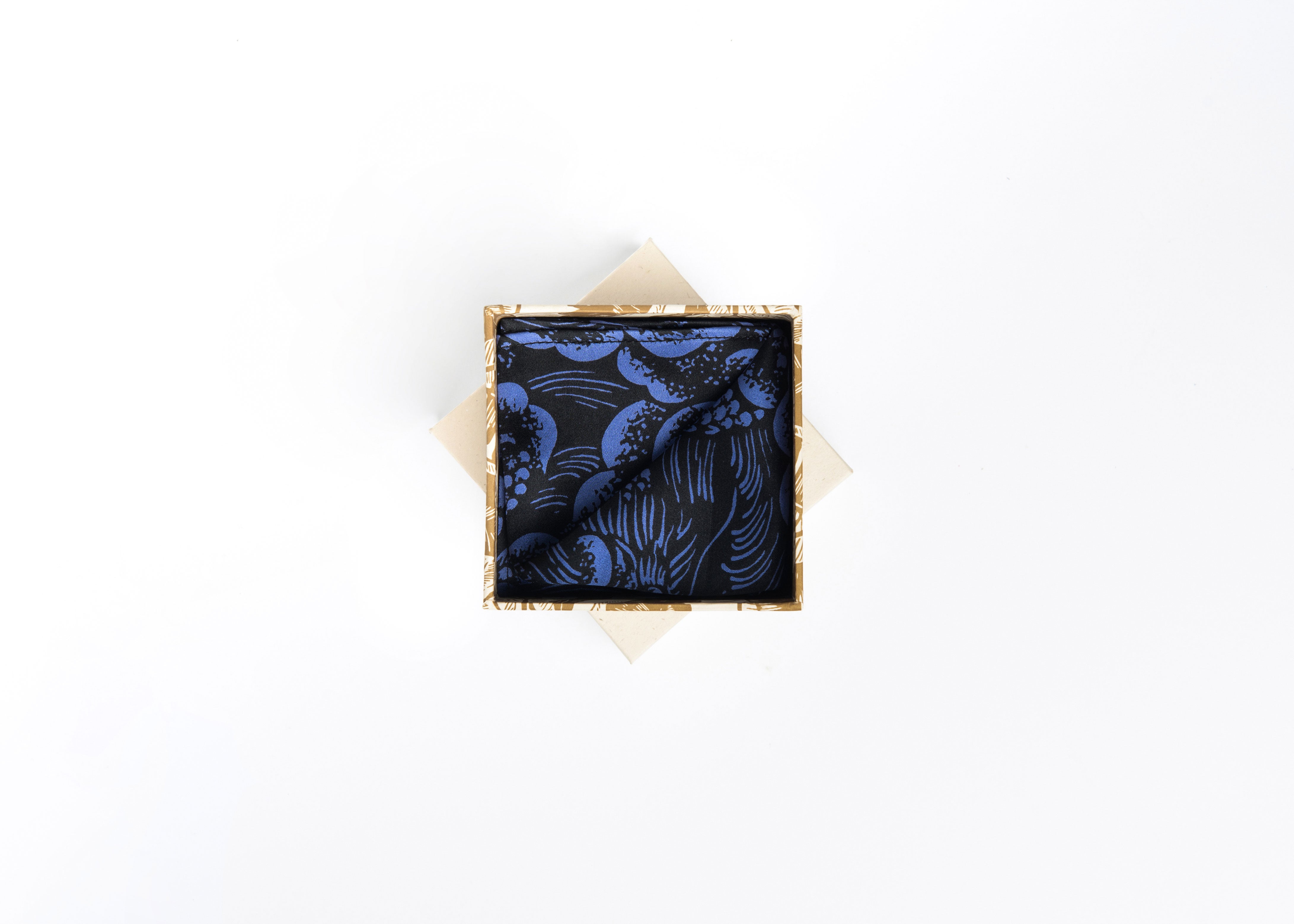 POCKET SQUARE - LONG DAO BLUE