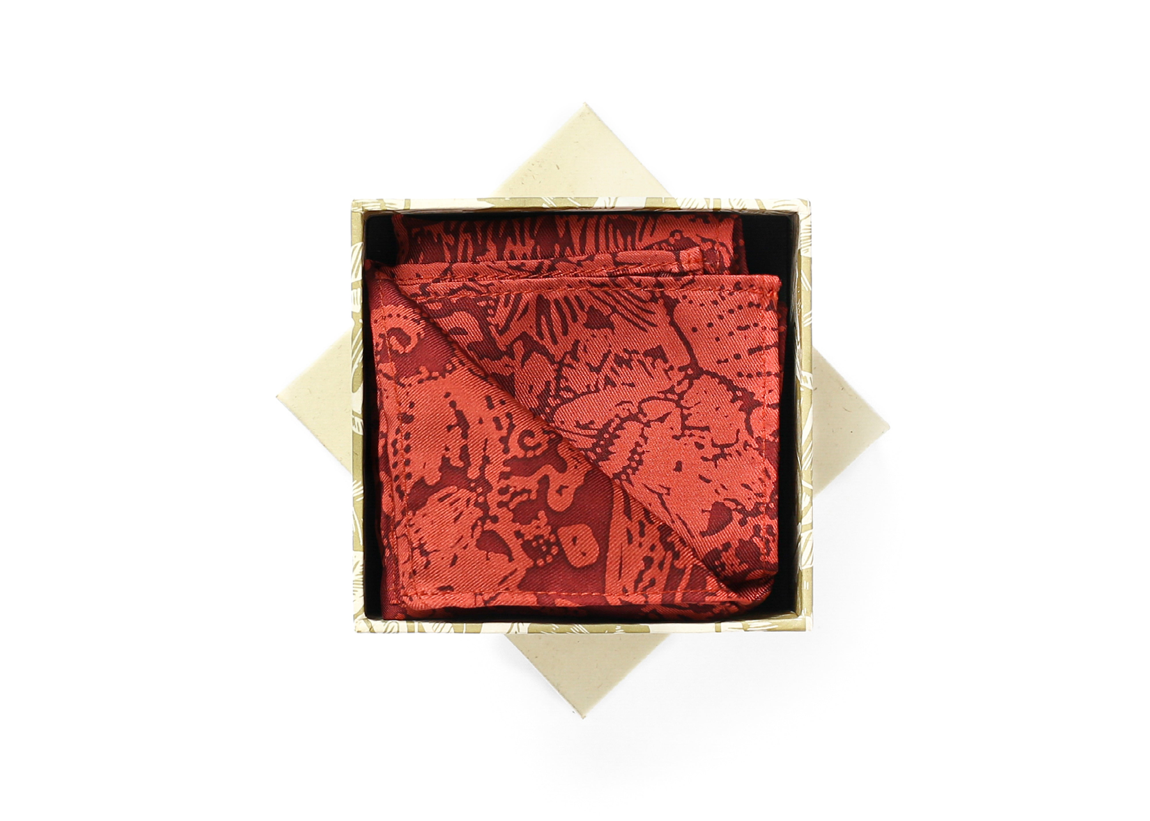 POCKET SQUARE - RED FAIFO