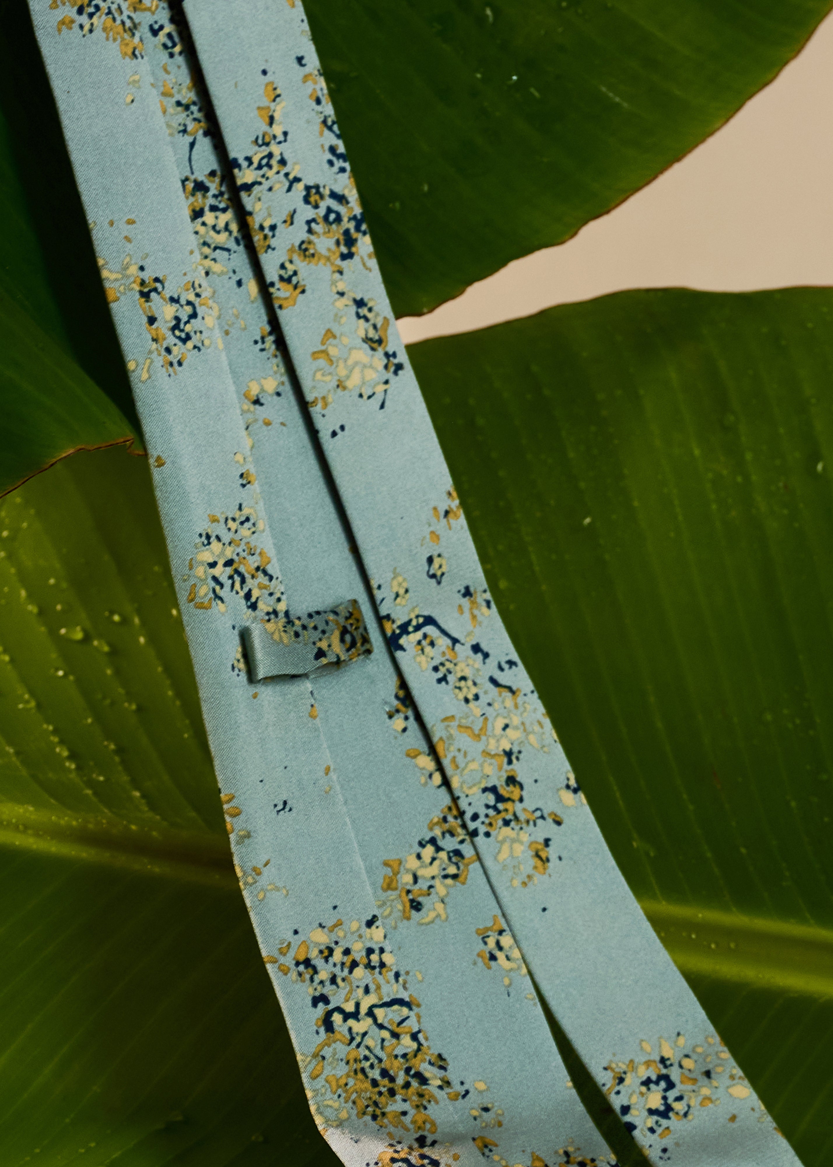 SLIM TIE - FORGET-ME-NACRE