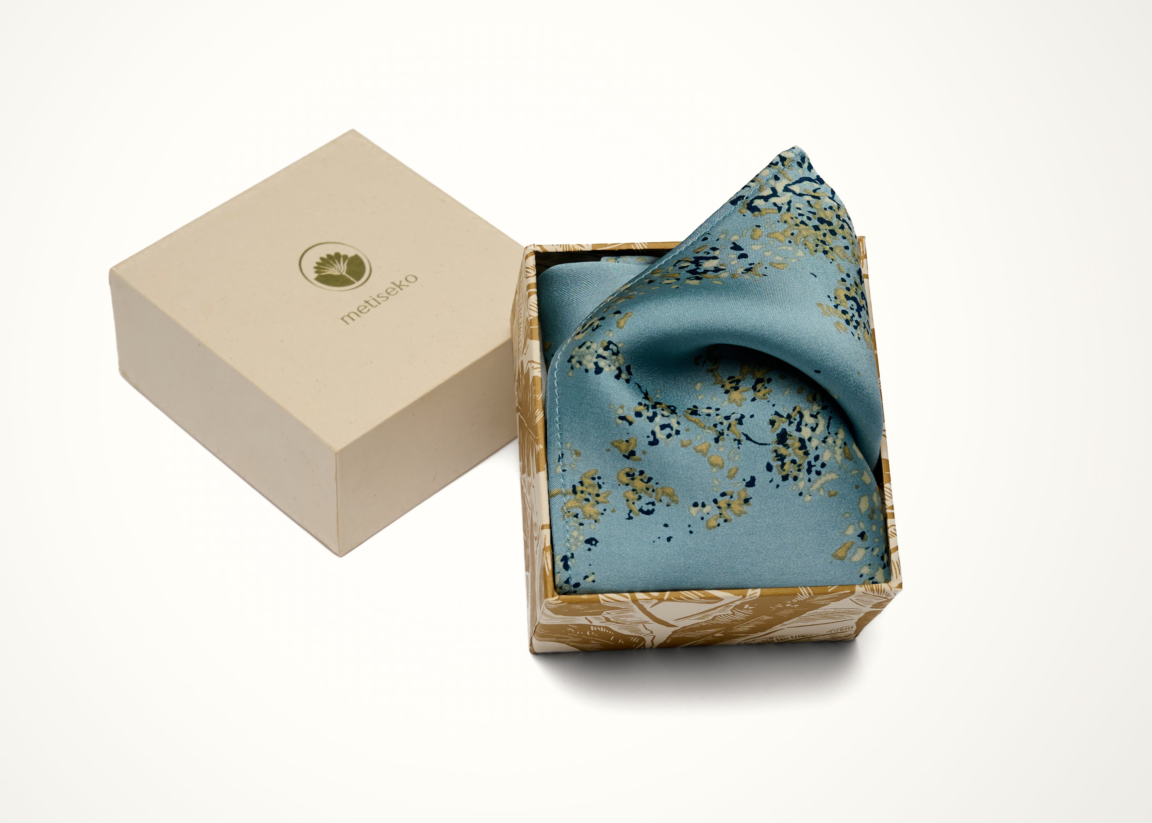 POCKET SQUARE - FORGET-ME-NACRE