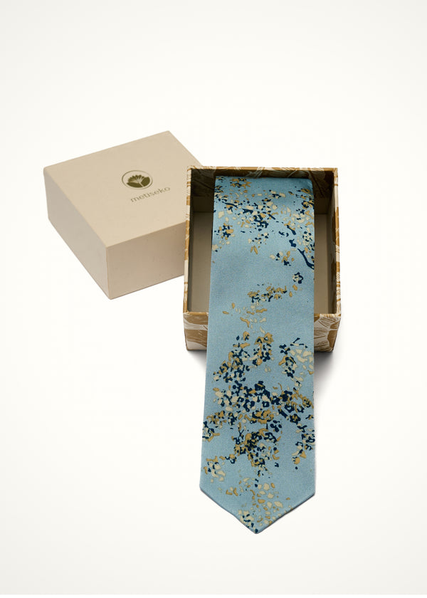 SLIM TIE - FORGET-ME-NACRE