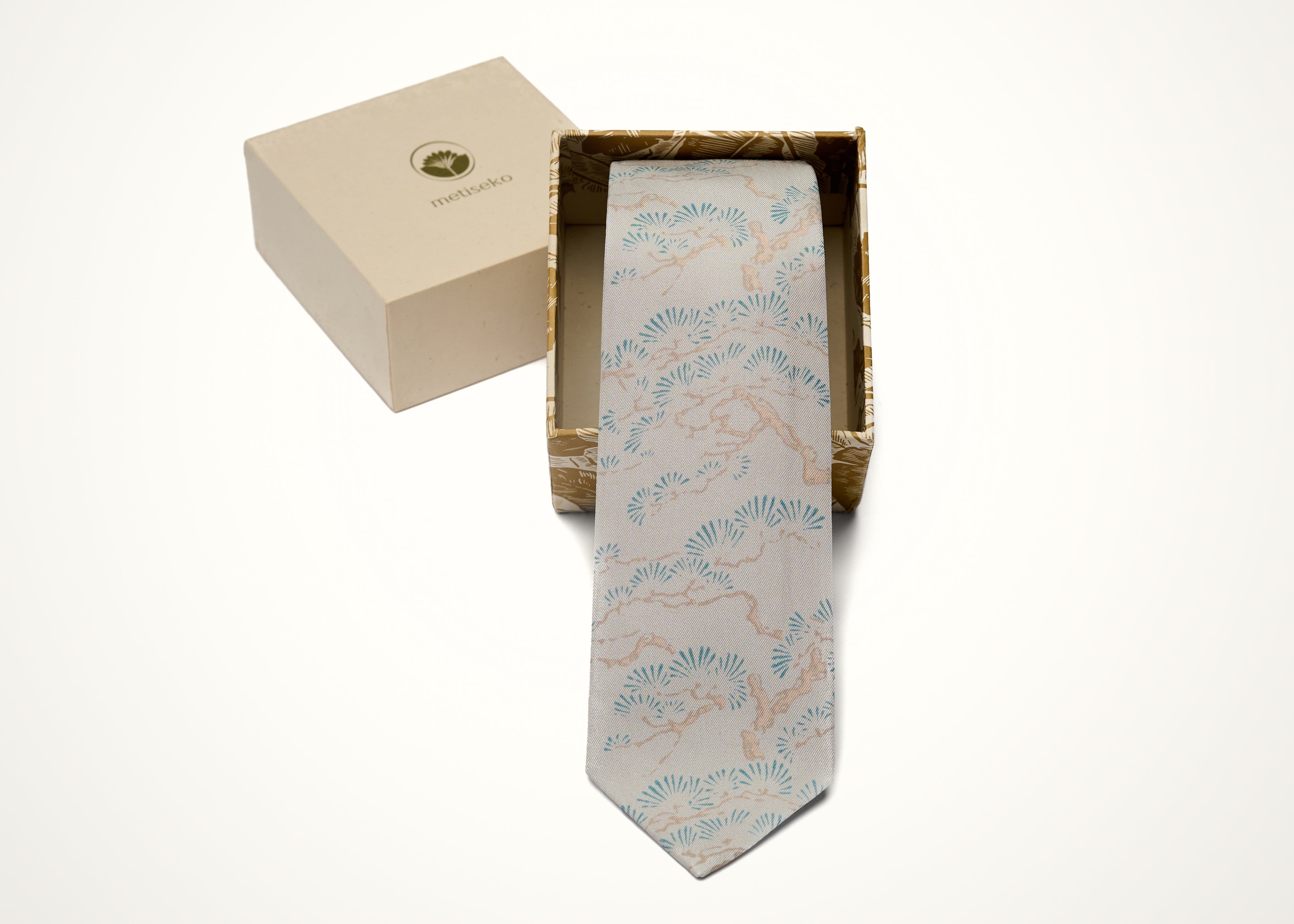 SLIM TIE - PEARLWOOD SKY