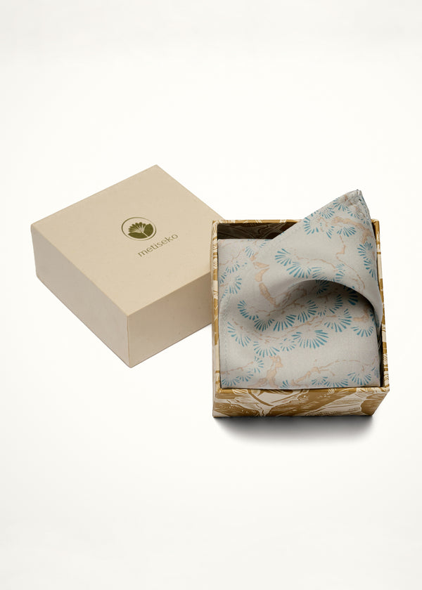 POCKET SQUARE - PEARLWOOD SKY