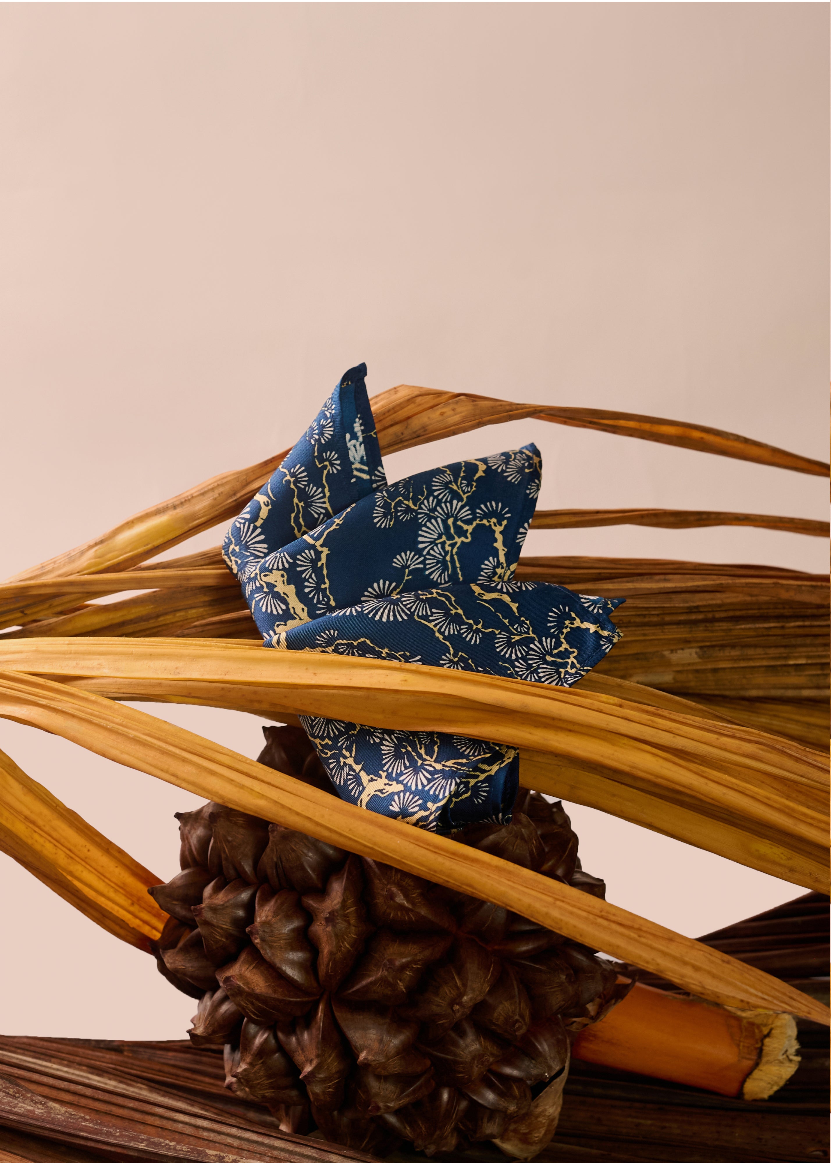 POCKET SQUARE - PEARLWOOD INDIGO