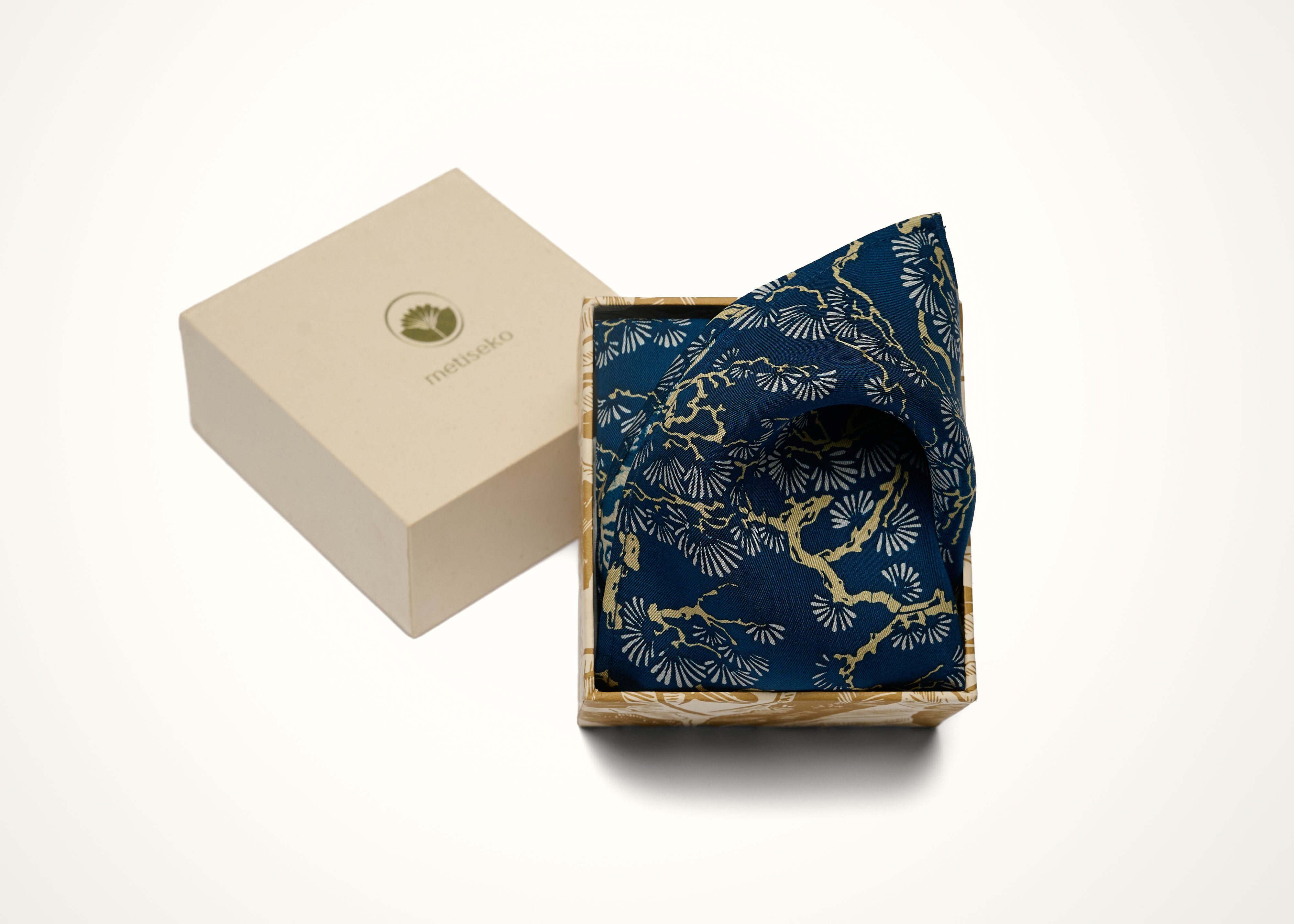 POCKET SQUARE - PEARLWOOD INDIGO
