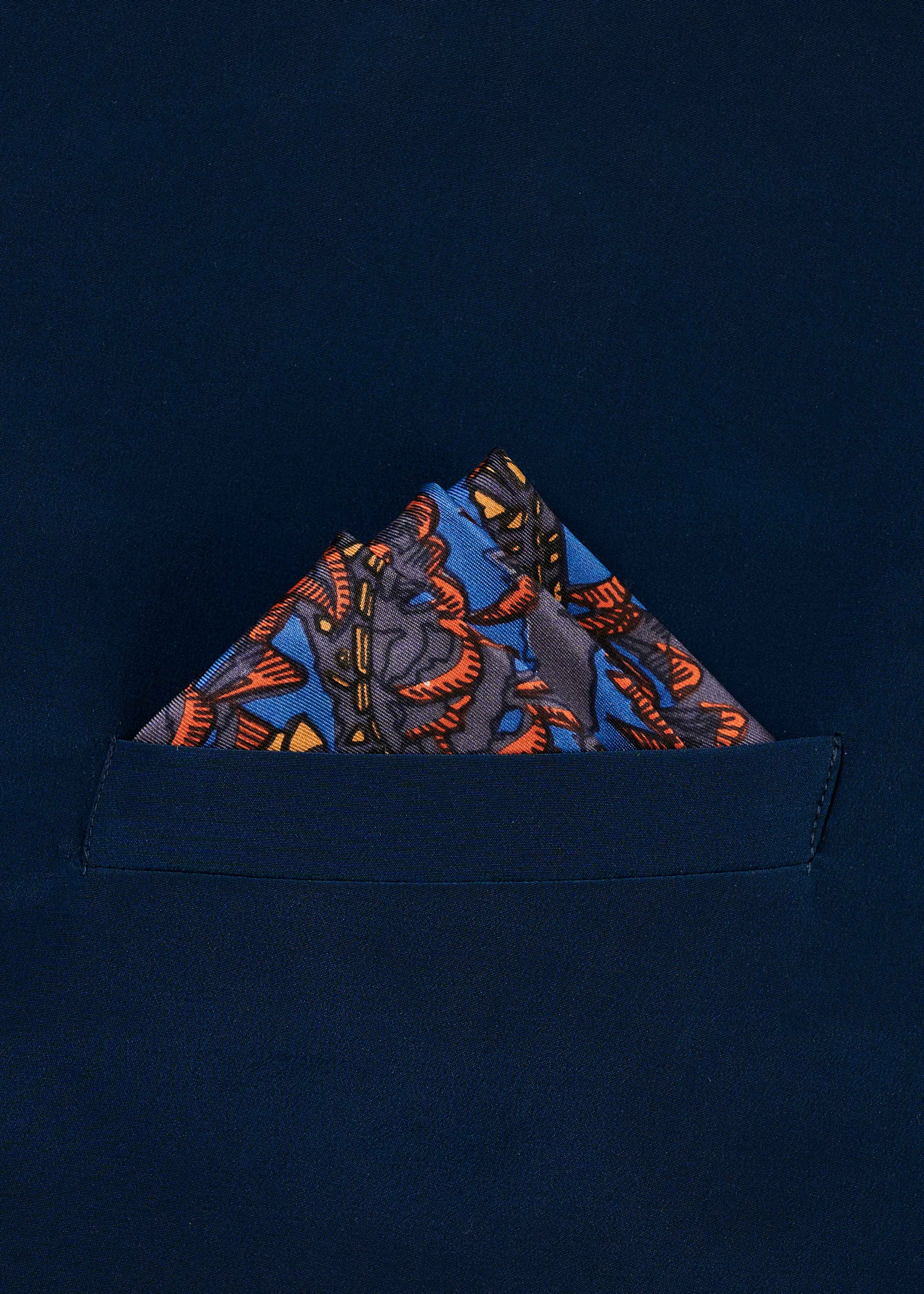 POCKET SQUARE - BURNING CAI