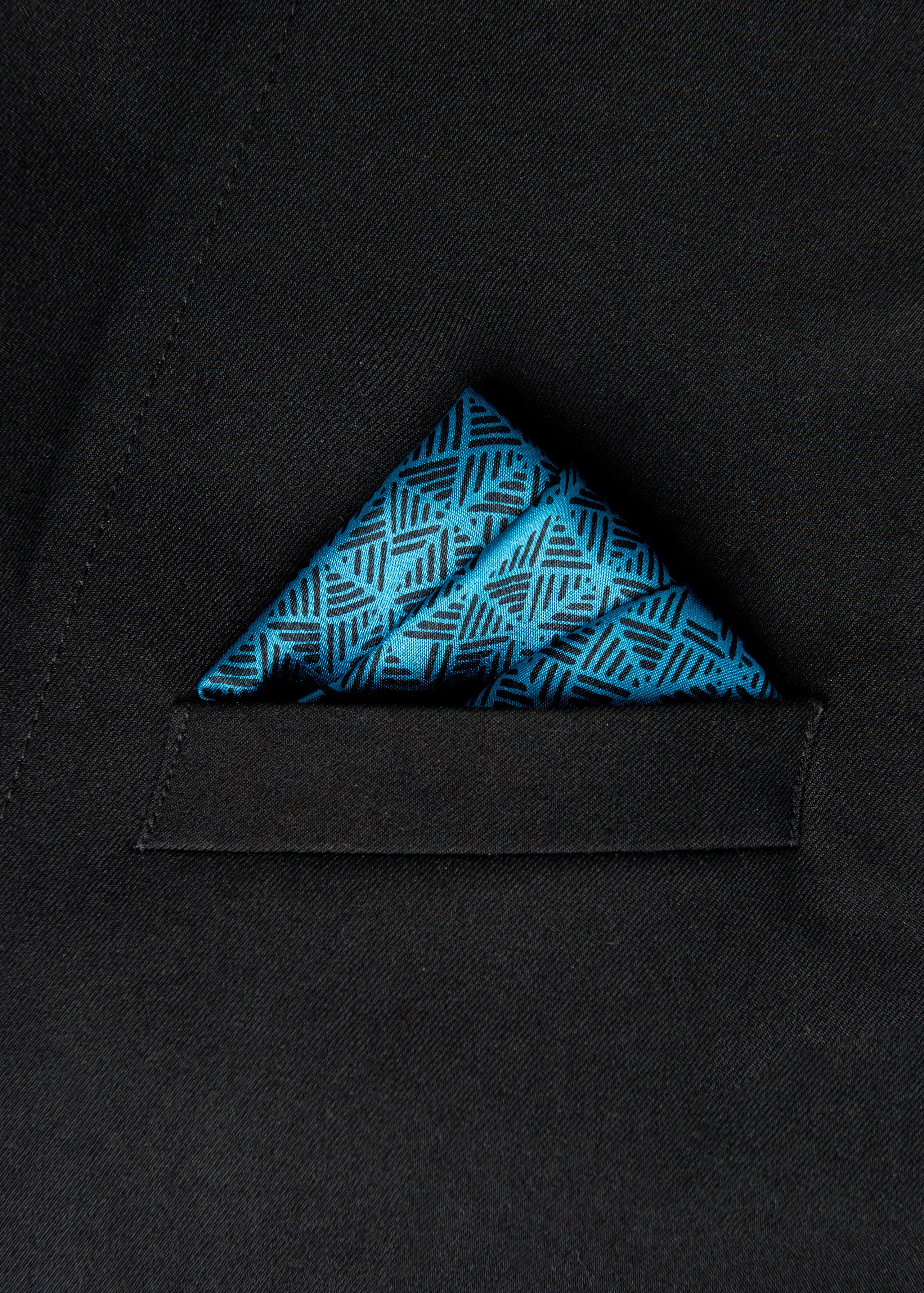 POCKET SQUARE - INDIGO HILLS