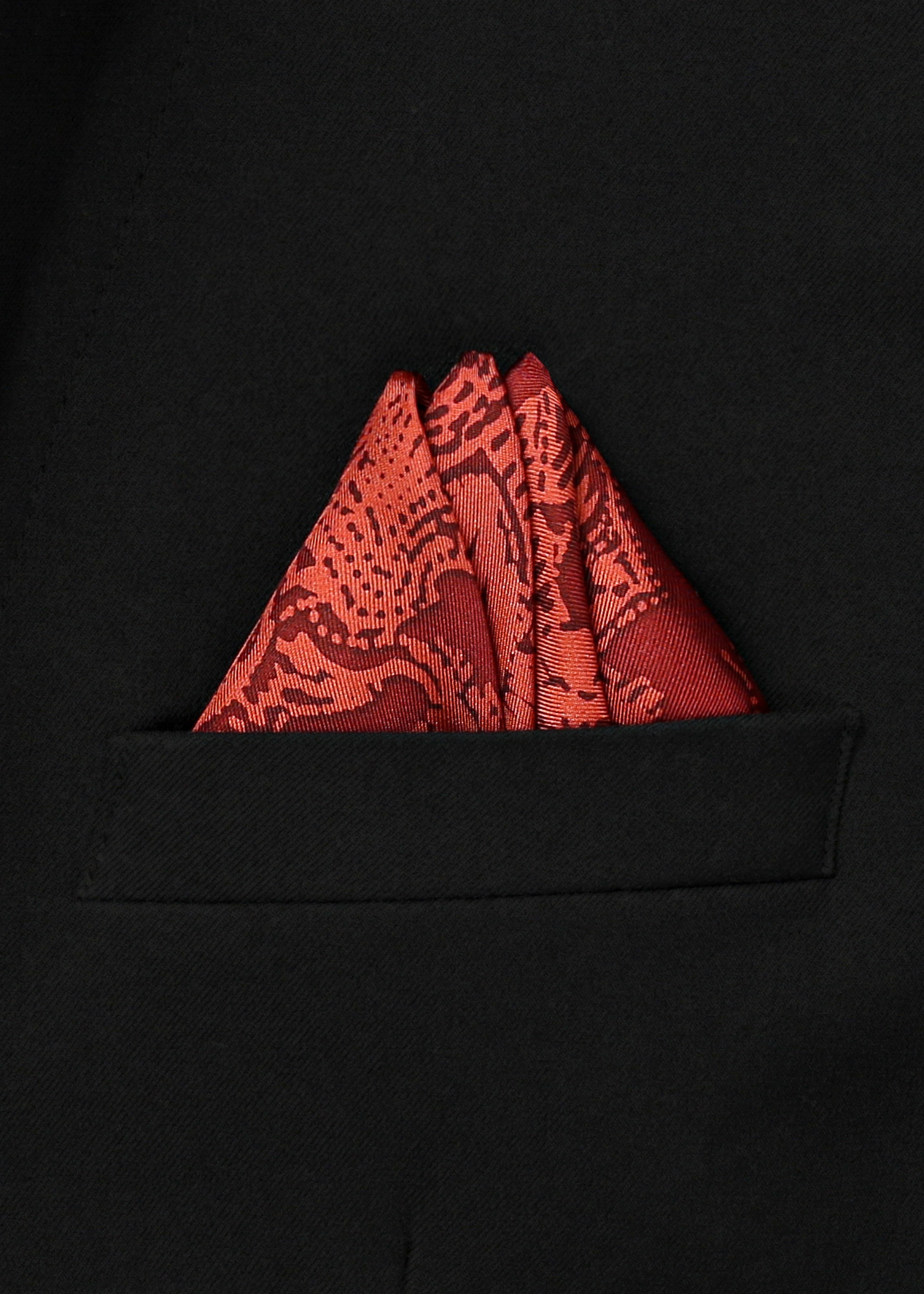 POCKET SQUARE - RED FAIFO